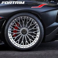 Jantes forgées FORTRIM pour voitures de tourisme, design poli, 5x112 5x114.3 5x120, 20 22 24 26 pouces, pour Lamborghini, BMW X4, Audi