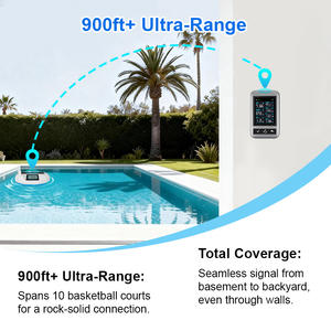 Moniteur d'eau intelligent flottant avec WIFI, sonde de <span class=keywords><strong>pH</strong></span>, thermomètre de piscine, charge solaire et par batterie au lithium, testeur de <span class=keywords><strong>pH</strong></span> et de température en ligne - Product Image 3