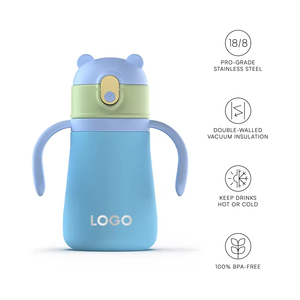 Vaso Sippy <span class=keywords><strong>de</strong></span> acero inoxidable <span class=keywords><strong>para</strong></span> niños <span class=keywords><strong>de</strong></span> 12oz con asa, vaso fácil <span class=keywords><strong>de</strong></span> llevar sin BPA <span class=keywords><strong>para</strong></span> bebé <span class=keywords><strong>para</strong></span> refrigeración <span class=keywords><strong>de</strong></span> agua <span class=keywords><strong>de</strong></span> <span class=keywords><strong>leche</strong></span> - Product Image 2