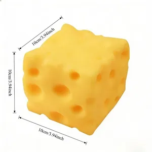 Juguete Gigante de Queso para Apretar, Tamañ<span class=keywords><strong>o</strong></span> Extra Grande, Juguete Sensorial de Queso, Bola de Ventilación Moldeable de Rebote Lento para Adultos, Regalos - Product Image 6