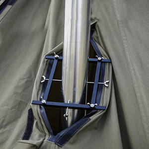 Bushcraft Chimenea Escudo térmico Suministros para acampar Torre Tienda Herramienta de supervivencia Estufa de leña Soporte de aislamiento para escalada y recorridos - Product Image 2