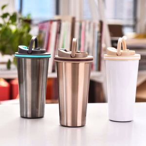 Stainless Steel Tumbler Vacuum Insulated Double Wall Travel <b>Cup</b> With Lid Minimalist Design Straight Shape - Product Image 3