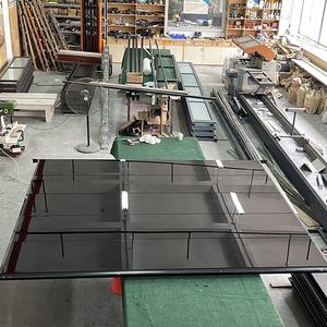 شنتشن مصنع ينتج عالية الجودة بدون إطار سبائك الألومنيوم عاكس مرآة سوداء باب زجاجي للمرآب - Product Image 2