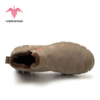 Chaussures de sécurité pour hommes de haute qualité, anti-écrasement et anti-perforation, bottes de sécurité chaudes pour l'hiver, idéales pour le soudage