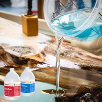 Prix d'Usine Vente en Gros Résine Époxy et Durcisseur pour Bricolage Artistique Kit de 2 Gallons Coulée Cristalline Colle AB Résine