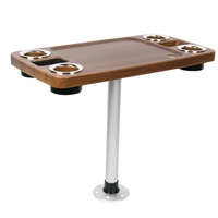Table de bateau détachable personnalisée Table de bar et de thé pour camping-car Table basse de bureau pour activités de yacht-Accessoires de bateau à l'état neuf