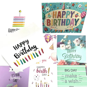 Cartes de vœux prêtes en stock Cartes cadeau de remerciement imprimées Cartes de joyeux <span class=keywords><strong>anniversaire</strong></span> avec enveloppe - Product Image 4