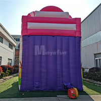 Toboggan aquatique gonflable en PVC de qualité commerciale à double voie Candy Land 8*4*6m pour adultes, utilisation intérieure/extérieure