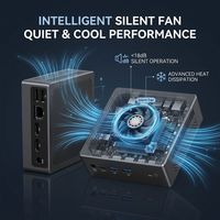 Mini PC de 12.ª Generación Intel N95 N100 N150 con Doble LAN, Mini Computadora para Juegos, Entretenimiento en el Hogar, Trabajo, Bajo Consumo, Linux/Win, Microcomputadora