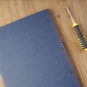 Cubierta de menú personalizable A4, tablero de menú de restaurante, envoltura de cuero, cenas de boda, <span class=keywords><strong>KFC</strong></span>, código QR, mesa, hoteles, restaurantes - Product Image 4