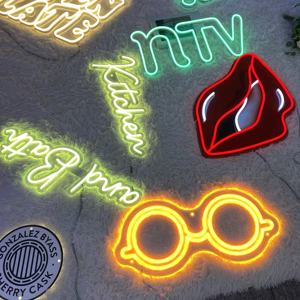 Letrero de Neón LED Personalizado, Letrero Luminoso de Feliz Cumpleaños, Decoración para Sala de Juegos, Alto Brillo, Resistente al Agua, RGB, Control Remoto, Luces de Neón Atenuables - Product Image 1