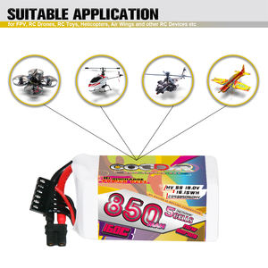 CODDAR 5S 850MAH 19V HV 160C XT30 플러그 FPV 자유형 드론 헬리콥터 RC 레이싱 RC 쿼드 항공기 LiPo 배터리 팩 - Product Image 2