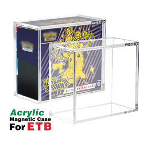 Vitrine d'Exposition Transparente en Acrylique pour Elite Trainer Box Jeu de Cartes à Collectionner, Boîte de Protection ETB en Acrylique Durable de 8 mm avec Couvercle Magnétique - Product Image 1