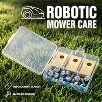 Lames de rechange pour tondeuse à gazon robotisée en titane compatibles avec Worx Landroid, lames de coupe durables, accessoires d'entretien des pelouses de jardin
