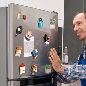 Imanes de Resina con Forma Art Deco de Comida en 3D, Adhesivos Magnéticos para Refrigerador, Regalos de Aniversario, <span class=keywords><strong>Portafotos</strong></span>, Decoración de Cocina - Product Image 5