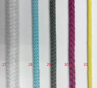 3mm 5mm 8mm Corde à lacets pour chaussures Corde en nylon tressée élastique en polyester coton pour sacs et vêtements