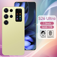 Teléfono Móvil S26Ultra con Desbloqueo Facial Avanzado, 4G Real, Pantalla OLED de 7.3 Pulgadas y 90Hz, 16GB de RAM, 1TB de ROM, 5G LTE, Deca Core, Doble SIM