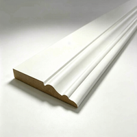 Plinthe coloniale en MDF blanc pré-primé, plinthe décorative, moulure murale intérieure pour la rénovation de la maison