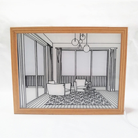 Cadre photo lumineux avec LED pour décoration de chambre, alimenté par USB, veilleuse d'ambiance, cadre d'art illuminé