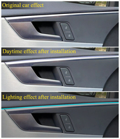 Klnt nouveaux accessoires d'intérieur de voiture 64 bandes de lampe à LED d'ambiance automatique de couleur