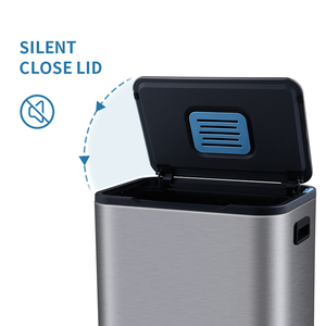 Cubo de Almacenamiento Rectangular de Acero Inoxidable y PP Ecológico de 40L para Uso Doméstico, Marca <span class=keywords><strong>GUDE</strong></span> - Product Image 3