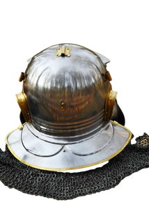 Casco de Centurión Romano Antiguo, Disfraz de Guerrero Medieval, Armadura Romana Plateada/Dorada para Cosplay y Representaciones Escénicas - Product Image 2