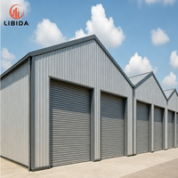 Nave Industrial Prefabricada de Acero de Gran Envergadura, Fábrica de Procesamiento Industrial, Planta de Producción con Estructura Metálica Anticorrosiva