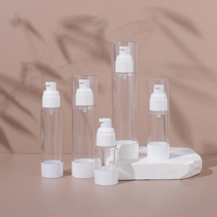 Flacon pompe cosmétique multi-capacités OEM personnalisé, le plus vendu, fileté, 15ml 30ml 50ml 80ml 100ml, pour emballage de sérum et lotion de soin de la peau