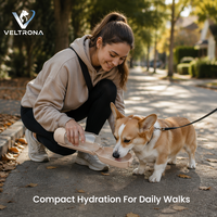 Bouteille d'eau portable pour animaux de compagnie, distributeur pliable pour chiens et chats, gourde de voyage, abreuvoir d'extérieur, vente en gros