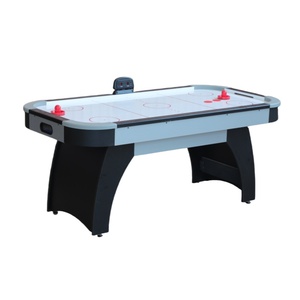 Premium <span class=keywords><strong>Onemore</strong></span> 6ft Klassischer Schwarz-Weißer Air-Hockey-Tisch mit Elektronischer Punkteanzeige 220V/110V für 2 Spieler, Ideal für Zuhause und Spielzimmer - Product Image 1
