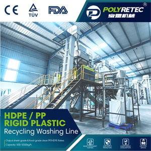 Línea de Lavado de Botellas y Contenedores de PP HDPE de Grado Alimenticio <span class=keywords><strong>POLYTEC</strong></span> 4000KG/H con Aprobación de la FDA - Product Image 1