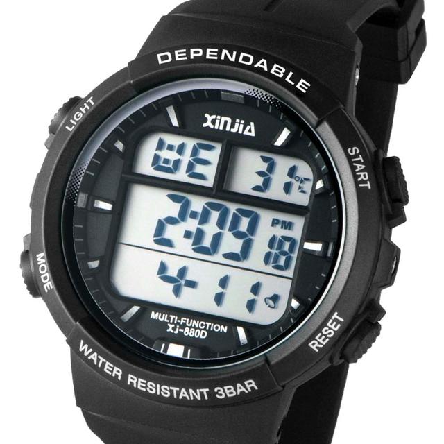 30M Waterproof Temperature Sports Stop Watch Multifunctional Digital Wrist Watch