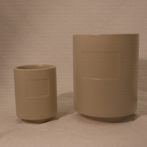 <span class=keywords><strong>Set</strong></span> di Portacandele Votive in Ceramica Beige Minimalista con Area Etichetta Vuota, Decorazione Natalizia Ecologica per la Casa, Regalo di Lusso, Etichetta Privata - Product Image 3