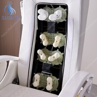 Chaise blanche de station thermale de pied d'ongle de beauté de salon de luxe avec des chaises de massage de pédicure de cuvette
