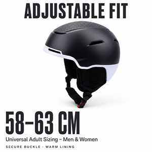 <span class=keywords><strong>Casque</strong></span> de ski et snowboard Yoloon ajustable pour adultes, léger, protection de la tête, équipement sportif en polyester et nylon - Product Image 4