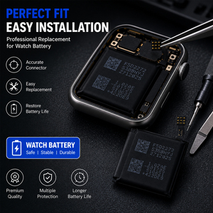 Batterie de remplacement Novecel de qualité OEM pour <span class=keywords><strong>Apple</strong></span> <span class=keywords><strong>Watch</strong></span> <span class=keywords><strong>Series</strong></span> 1 2 <span class=keywords><strong>3</strong></span> 4 5 6 7 8 9 10 SE SE2 Ultra Ultra 2 – Pièces de réparation - Product Image 1