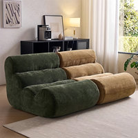 Sofá Individual en Forma de L Chesterfield de PU Comprimido al Vacío con Respaldo Acolchado, Estilo Karting, para Sala de Estar, Ocio y Descanso