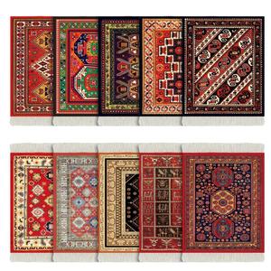 Tapis de prière musulman de style persan avec pompons turcs, tapis de mosquée, tapis Sajadah, tapis de souris, tapis de sol – Fourniture directe usine, personnalisable - Product Image 1