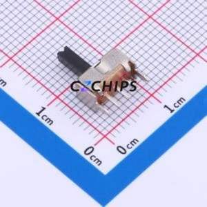 HX SS12D07VG6 Slide Switch Through hole Component (THT) Switch Single Pole Double Throw Rectangle Pin Header PC Pin 8.7mm - Product Image 2