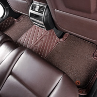 Usine en gros luxe Double couches en cuir 5D Eva voiture tapis feuille protecteur de sol pour voiture intérieur sport Style