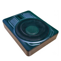 GMINJOO Kualitas Suara Berkualitas Tinggi Daya 600W 150W 4ohm 8 Inch Kotak Subwoofer Slim Logam untuk Mobil