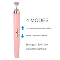 Perceuse électrique 5 en 1 pour vernis à ongles avec lumière, Mini stylo électrique Portable pour dissolvant de Gel