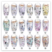 Vernis à Ongles Gel Coque d'Œuf Haute Qualité 15ml, Soak Off, Longue Durée, Couche de Finition Brillante, Gel UV LED pour Nail Art, OEM Marque Privée