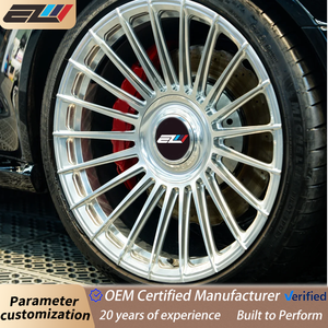 Rines Monobloque Forjados Personalizados T6061 en Plata Pulida con Diseño Multirradio para Autos de Lujo BMW <span class=keywords><strong>Mercedes</strong></span> <span class=keywords><strong>Maybach</strong></span> Sedán 18 19 20 21 22 24 - Product Image 1