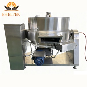 Olla Inclinable Industrial de 200L de Acero Inoxidable SS304 de Grado Alimenticio <span class=keywords><strong>con</strong></span> Agitador, Certificación CE, para la Elaboración de Salsa de Pimienta Komi Shito - Product Image 2