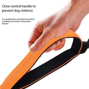 KingHon Wholesale Nylon <b>Double</b> Dog Leash Adjustable Reflective Two Hook Pet Dogs <b>Double</b> <b>Ended</b> Nylon <b>Leads</b> - Product Image 3