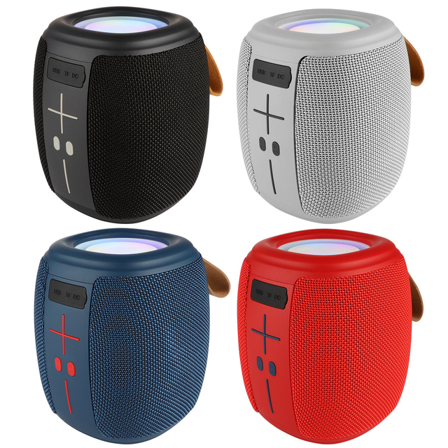 OEM 8W Portable RGB Speaker Stereo Support FM AUX Home Party Bluetooth Wireless Speaker