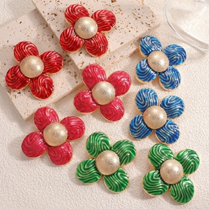 Boucles d'oreilles tendance de luxe haut de gamme en forme de tournesol Jingciren Boutique, pour l'Europe et les États-Unis, vente transfrontalière - Product Image 1