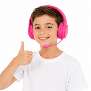 Auriculares Inalámbricos para Niños Más Vendidos, con Cancelación Activa de Ruido, Micrófono Boom, Bluetooth, para Juegos y Estudio, para Niñas y Niños - Product Image 1