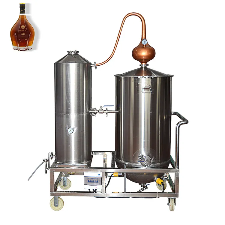 Electric and steam heating alcohol distiller alcohol distillation unit with good quality